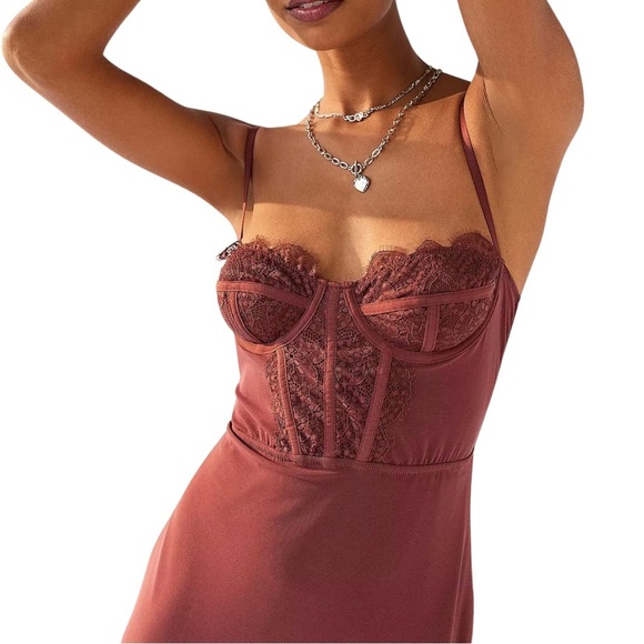 Urban Outfitters Light Before Dark Modern Love
Corset Mini Dress Coquette NWT - Picture 3 of 10